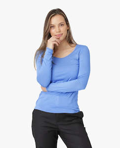 Noa Noa Essential Lace Jersey Tee - Marine