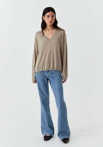 Morrison: Morrison Skye Knit Pullover - Stone