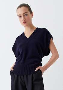 Morrison: Morrison Avon Knit Vest - Navy