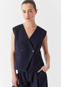 Morrison: Morrison Santino Vest - Navy