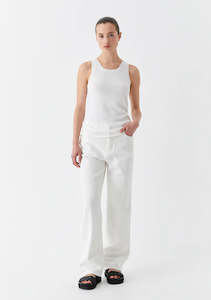 Morrison Aston Knit Tank - White