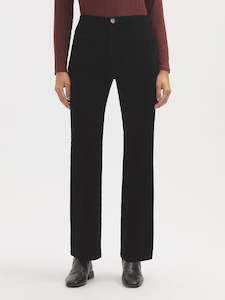 Nice Things: Nice Things Micro Cord Flared Trousers - Navy