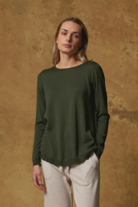Standard Issue: Standard Issue Merino Swing Sweater - Loden