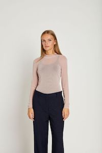 Rue De Femme Roll Neck Top - Pudder