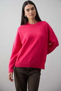 Mia Fratino: Mia Fratino Cashmere Cooper Crew - Watermelon
