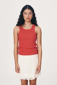 Rowie the Label Hubert Tank - Apple Red