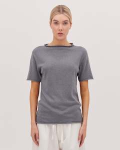 Under 100: Cloth & Co The Funnel Neck Tee - Slate