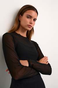 Karen By Simonsen: Karen by Simonsen Mesh Top - Meteorite