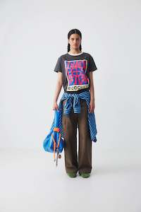 Ricochet: Ricochet Aiden Tee - Dark Grey + Red