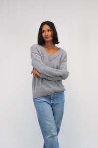 Tatano Tulia V-Neck Jersey - Smoke