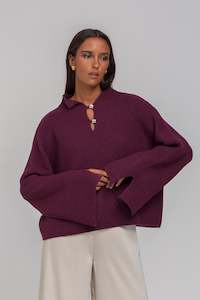 Blak: Blak United Allure Sweater - Plum