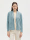 Nice Things Basic Linen Jacket - Light Blue