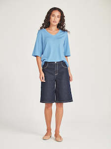 Denim: Bethany Denim Short - Dark