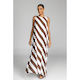 Finally Here Dress - Chocolate/White Stripe