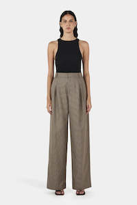 Trousers: Hamilton Suit Pant - Chestnut Check