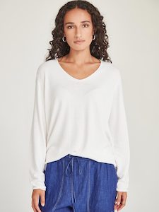 Sills: Vinnie V-Neck - White