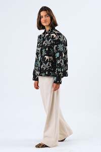 Lollys Laundry: Lollys Laundry Viola Quilted Jacket - Washed Black