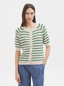 Striped Cardigan S/S