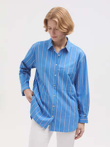Nice Things: Striped Shirt - Blue