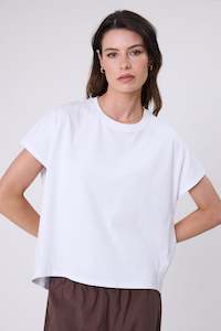 Tops: Barrel Tee - White