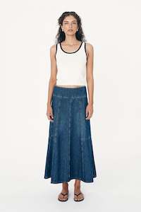 Vashti Denim Midi Skirt