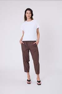 Trousers: Silo Barrel Pant - Carob