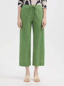 Trousers: Chambray Trousers - Green