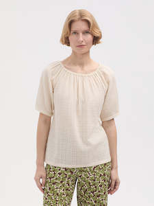Nice Things: Boat Neck Blouse - Ecru