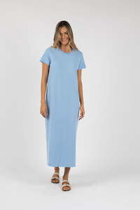 Sale Dresses: Humidity Basic Tee Dress - Blue