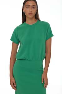 File Dress - Grass Green