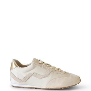 Footwear: Daniela Sneaker - Stone Textile/Suede
