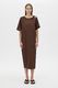 Juno Knot Tee Dress - Chocolate
