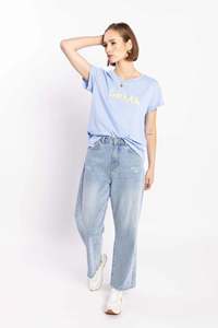 Drma Tee - Blue/Yellow