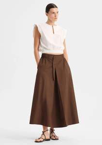 Skirts: Brooks Skirt - Chocolate