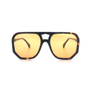 Wager Brown Tortoiseshell with Orange Lens