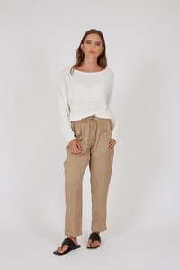 Trousers: Palma Pant - Sable