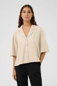 Karen By Simonsen: Vala Shirt - Natural Melange