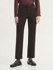 Denim: Five Pocket Twill Trousers - Chocolate
