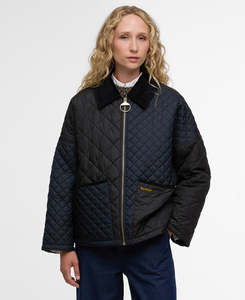 Jackets: Danby Quilted Jacket - Dark Navy/Black/Dress Tartan