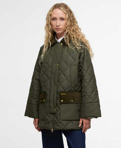 Aldburgh Quilted Jacket - Olive/ Ancient Tartan