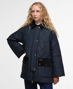 Aldburgh Quilted Jacket - Navy/ Dress Tartan