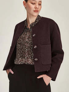 Emiko Wool Jacket - Plum