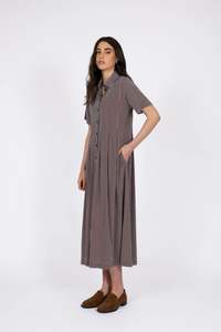 Dresses: Strand Dress - Java Stripe