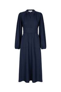 Paris Midi Dress - Dark Navy