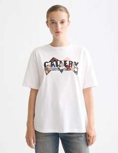 Tops: Elevated Artwork T-Shirt - White