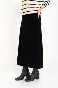 Humidity Billie Cord Skirt - Midnight