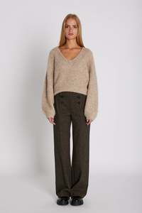 Zoey Wide Pants - Brown Sugar