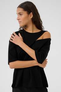 Renee Hole Tee - Black