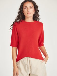 Sills: Echo Knit Tee - Scarlet