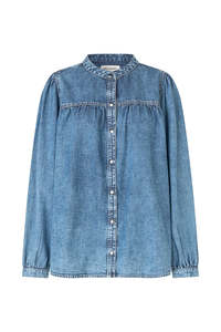 Lollys Laundry: Nicky Shirt - Washed Denim
